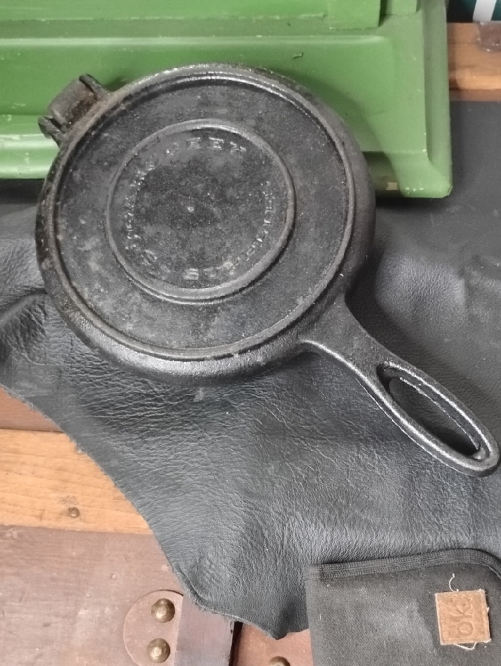 Vintage Black Cast Iron Skillet by Vintage
